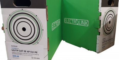 Кабель U/UTP 5E CLASSIC line 4x2xAWG24, ELECTROLINK, 305м, медь, Eletec (06-4200)