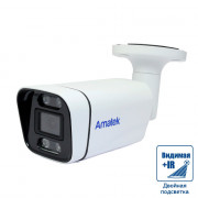 AC-IS502MFSX Amatek Уличная цилиндрическая IP камера, 2.8мм, ИК+LED, PoE, 5Мп, микрофон