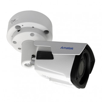 AC-IS506VE (2.8-12) (7010719) Amatek Уличная цилиндрическая IP камера, 2.8-12мм, ИК, PoE, 5Мп, видеоаналитика