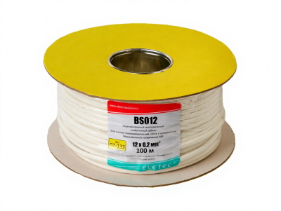 BS012 кабель 12х0,2 мм2 Eletec, экран, 100 м