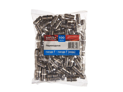 Переходник гн.F-гн.F (медь) NETKO Optima (F120-46)