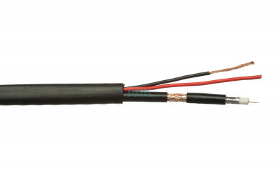 Кабель комбинированный Eletec RG59 CU+2x0.75 мм2 75 Ом outdoor, 200 м