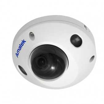 AC-IDV503K Amatek Купольная антивандальная IP камера, 2.8мм, 5Мп, ИК+LED, PoE, microSD