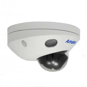 AC-IDV503K Amatek Купольная антивандальная IP камера, 2.8мм, 5Мп, ИК+LED, PoE, microSD