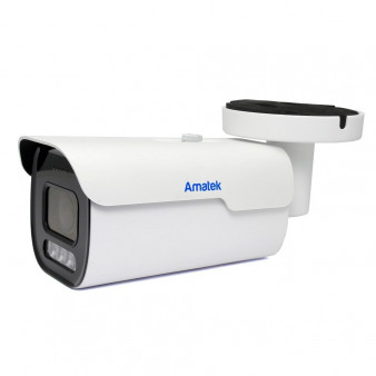 AC-IS515Z Amatek Уличная цилиндрическая IP камера, 2.7-13.5мм, 5Мп, ИК+LED, PoE, микрофон