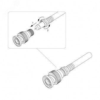 FD 05-3201 REXANT Переход штекер BNC - гнездо F