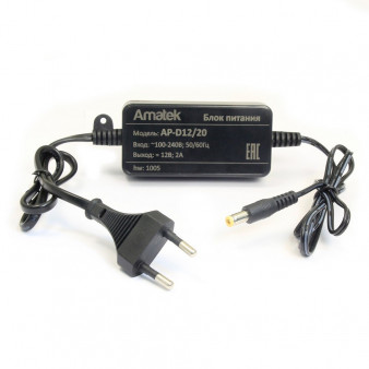 AP-D12/20 (7001005) Amatek Блок питания 12В/2А, стабилизированный