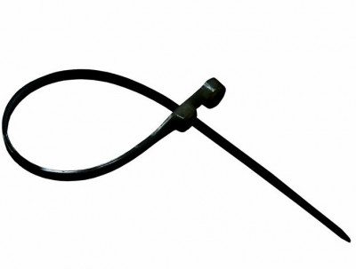 Хомут-стяжка под винт 150x3.6мм Rexant, нейлоновая, черная (100 шт.) (07-0155)