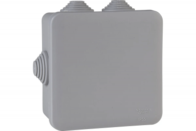 Коробка распределительная Systeme Electric, 100х100х50мм, IP55, серая (IMT35091)