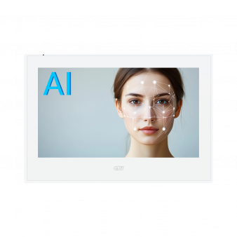 CTV-M4704 AI белый Монитор цветного видеодомофона, распознавание лиц, детекция человека