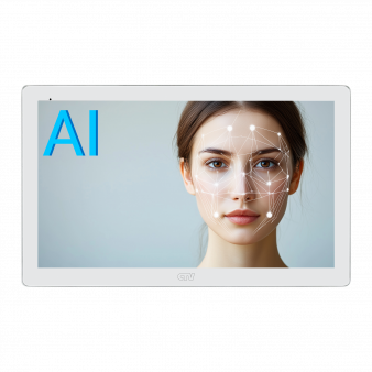 CTV-M4108 AI белый Монитор цветного видеодомофона 10", распознавание лиц, детекция человека