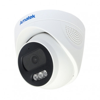 AC-ID402AE (7010895) Amatek Уличная купольная IP камера, 2.8мм, 4Мп, ИК, PoE, микрофон