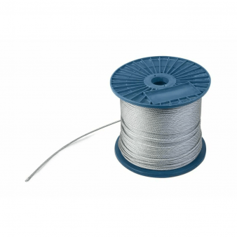 Трос DIN 3055 Крепдил, 4 мм, стальной, покрытие цинк, 200 м