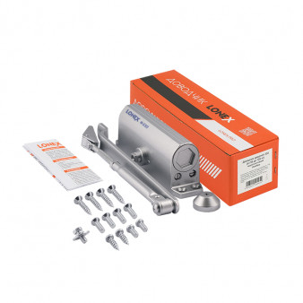 LONEX 330 НОРА-М (серебро) Доводчик морозостойкий до 120кг