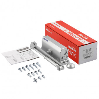 НОРА-М 450 ISPARUS (серебро) Доводчик морозостойкий до 170кг