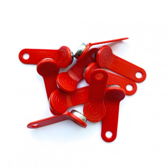 RW1990.1 TM-08 (DS-08v2) (красный) Ключ-заготовка для изготовления копий домофонных ключей