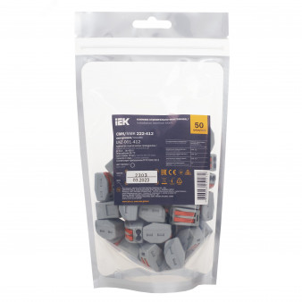 Клемма IEK СМК 222-412 строительно-монтажная UKZ-001-412
