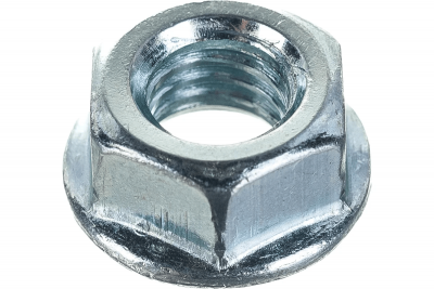 Шестигранная гайка с фланцем, покрытие белый цинк, М8 (DIN 6923)