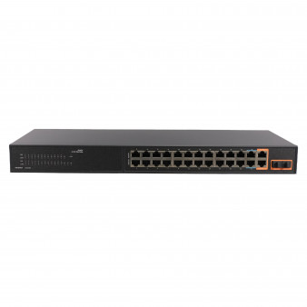 TSn-22F2GP26G2U1 Tantos Неуправляемый коммутатор на 26 портов, PoE, Uplink