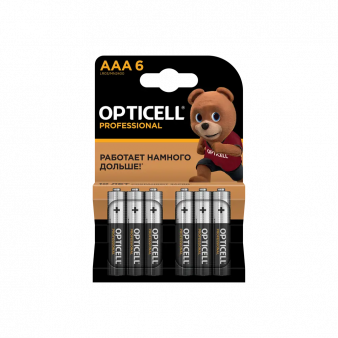 Элемент питания Opticell Professional LR03 bl-6 AAA