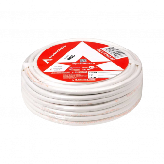 ПВС 3×1.5мм Альфакабель Провод силовой, белый, ГОСТ, бухта 100 м