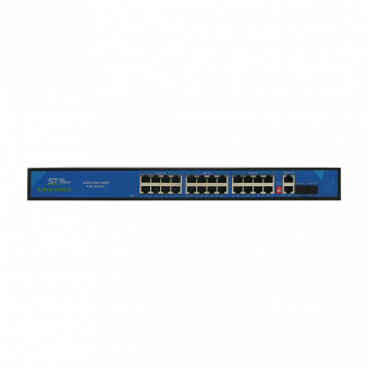 ST-S240POE (2G/2S/300W/А) PRO (версия 4) ST PoE коммутатор 24-портовый