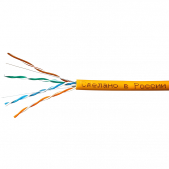 Кабель Skynet Premium UTP4 cat.5е, 305м, Сu, нг(А)-LSZH, светло-оранжевый