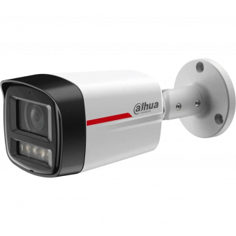 DH-IPC-HFW2449TLP-S-LED-0280B-PRO Dahua Уличная цилиндрическая IP камера, 2.8мм, LED, 4Мп, микрофон