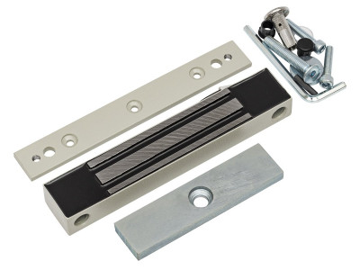 ML-100K AccordTec Электромагнитный замок, 12V DC, не более 0.4 A, усилие 100 кг, с планкой