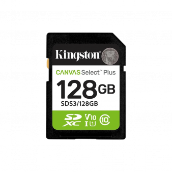 SDCS2/128GB Kingston Canvas Select Plus microSDXC Карта памяти, 128 ГБ