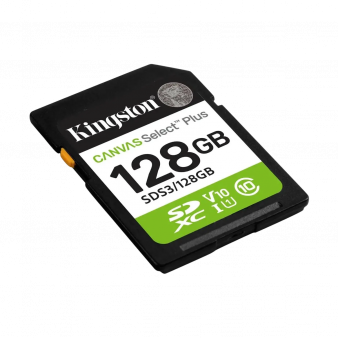 SDCS2/128GB Kingston Canvas Select Plus microSDXC Карта памяти, 128 ГБ