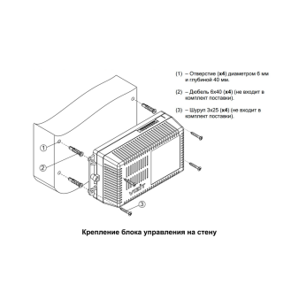 БУД-430S2 VIZIT Блок управления и питания домофона для работы совместно с блоками вызова серий 300 и 400