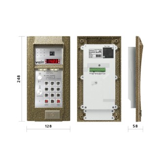 БВД-423FCBE2 VIZIT Блок вызова домофона